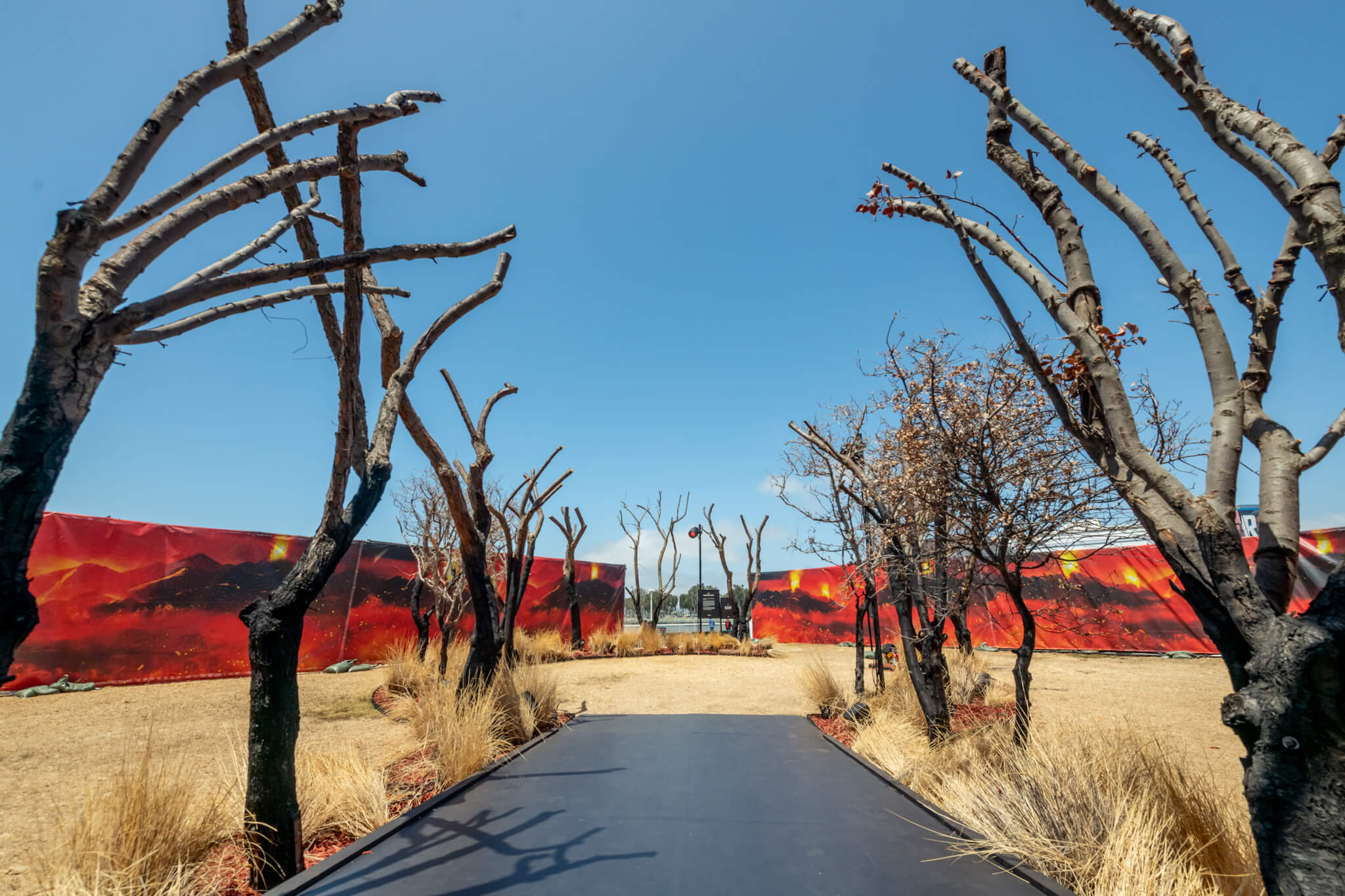 Little Demon fence mural